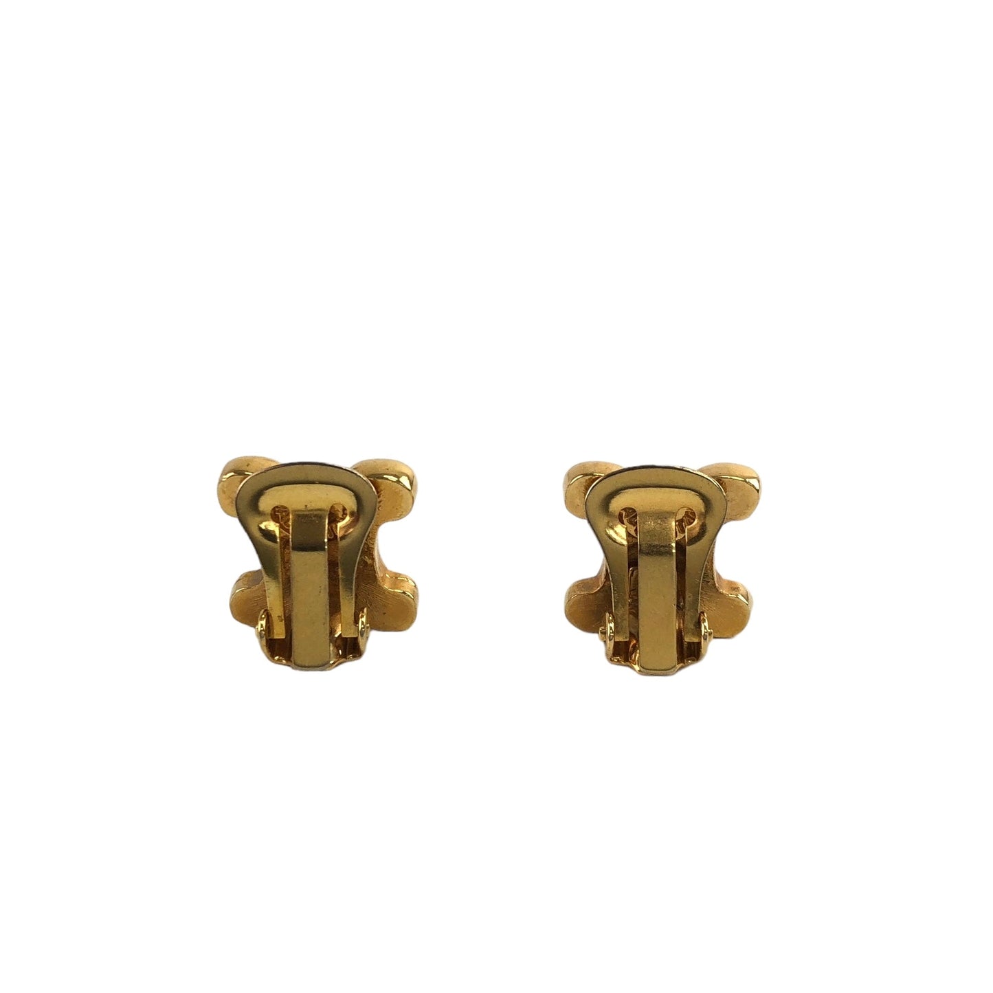 CELINE Triomphe Earrings Gold Vintage x2tnrv