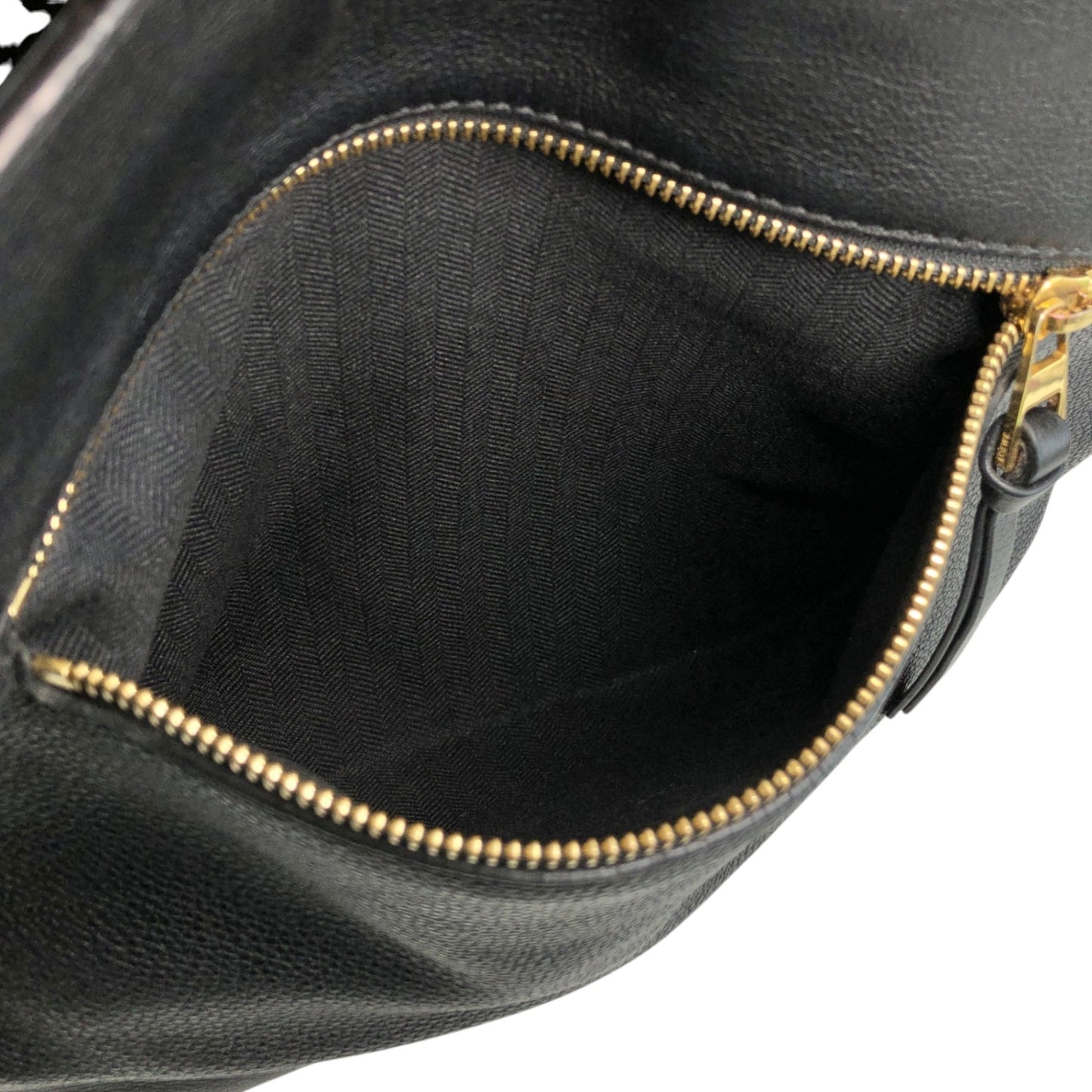 LOEWE Anagram Drawstring Shoulder bag Black Vintage kwnn6u