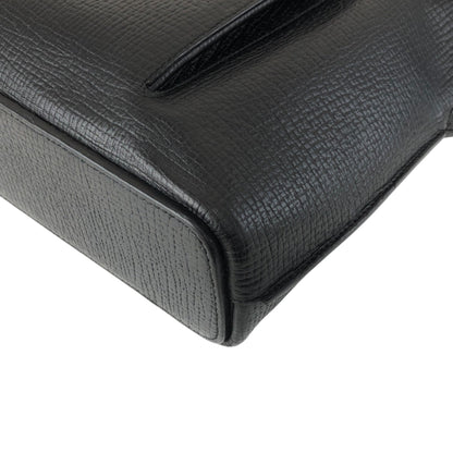 LOEWE Logo Embossed Handbag Black Vintage xvn4mm
