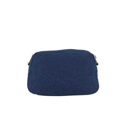 Yves Saint Laurent YSL Logo Shoulder bag Navy Vintage zt4e3i