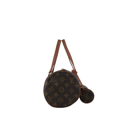 LOUIS VUITTON Monogram Handbag Pouch Brown Vintage kkcs2t