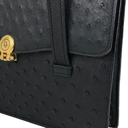 Christian Dior Handbag Black Vintage 4keybj