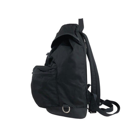 PRADA Triangle Logo Backpack Black Vintage yp56er