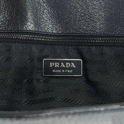 PRADA Triangle Logo Totebag Black Vintage gmc6dm