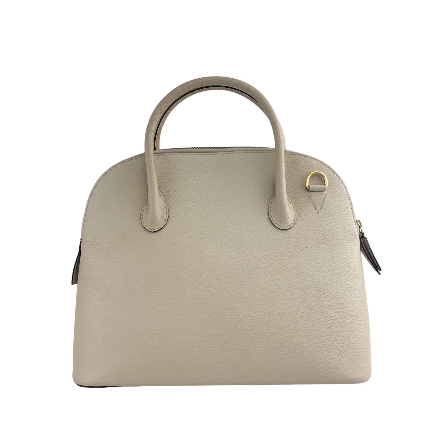 CELINE Leather Two-way Handbag Shoulder bag Ivory Vintage rg2xnh