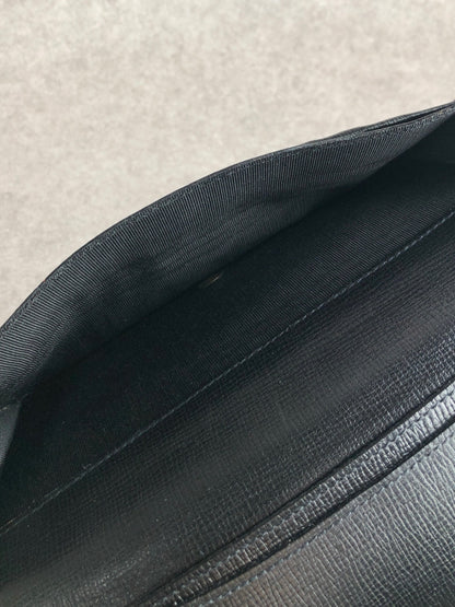 CELINE Circle Long Wallet Black Vintage eb8j2d