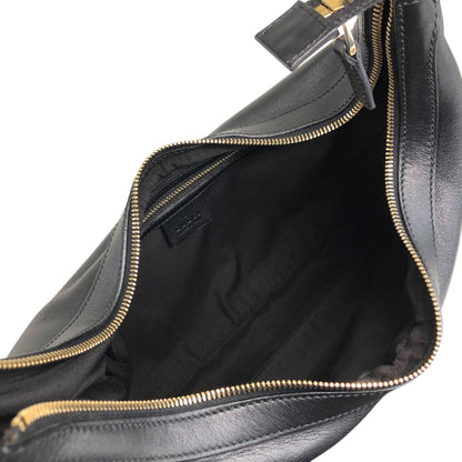 GUCCI Shoulder bag Hobobag Black Vintage 532brj