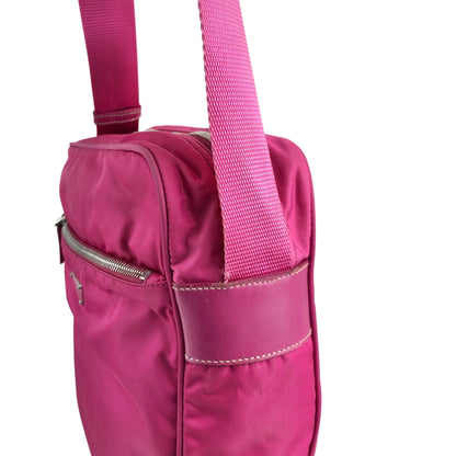 PRADA Triangle Logo Shoulder bag Pink Vintage b2e8ue