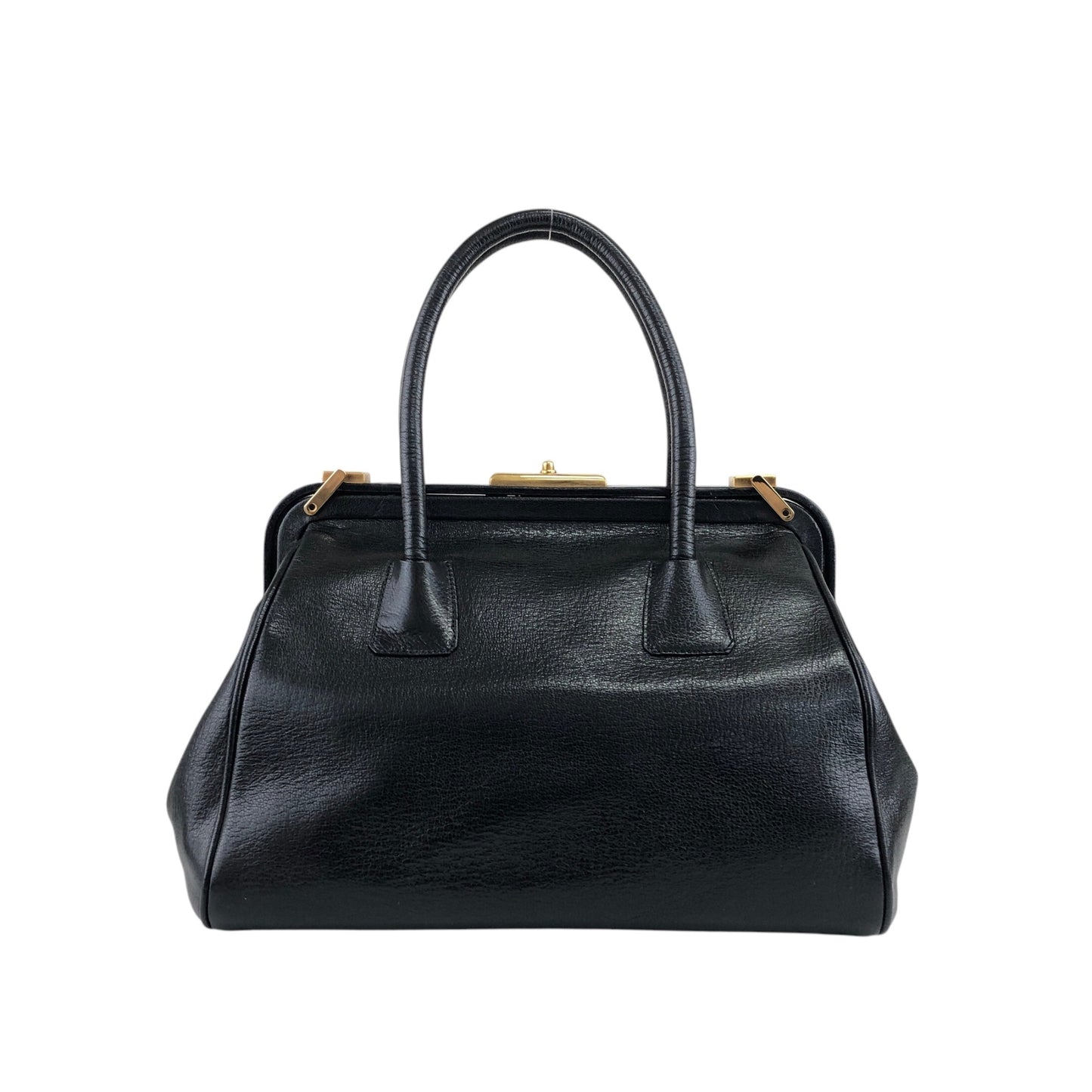 PRADA Handbag Boston bag Black Vintage ruijbf