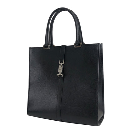 GUCCI Jackie Handbag Black Vintage 2kdzsa
