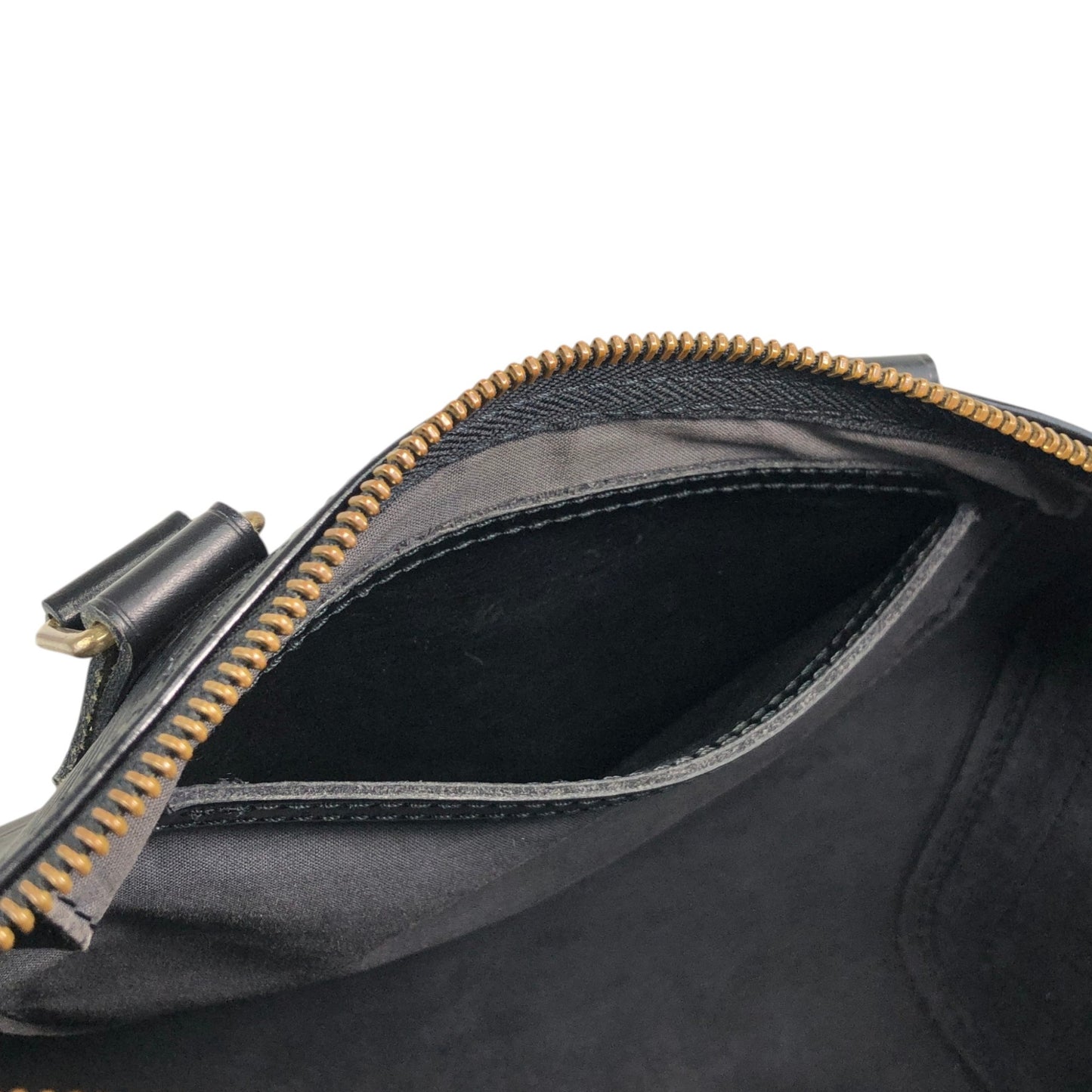 LOUIS VUITTON Epi Small Boston bag Handbag Black Vintage fd7wa4