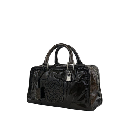 LOEWE Amazona28 Anagram Handbag Brown Vintage j8tjia