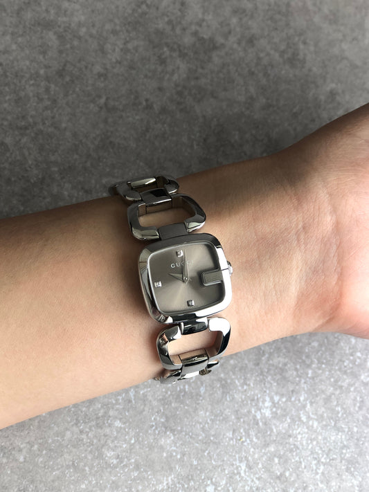 GUCCI Watch Silver Vintage 3xed2i