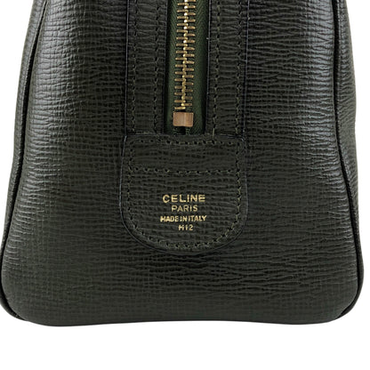 CELINE Blason Two-way Small Boston bag Shoulder bag Green Vintage du4fhp