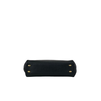 CELINE Toggle Clasp Two-way Handbag Shoulder bag Black Vintage nnb8md