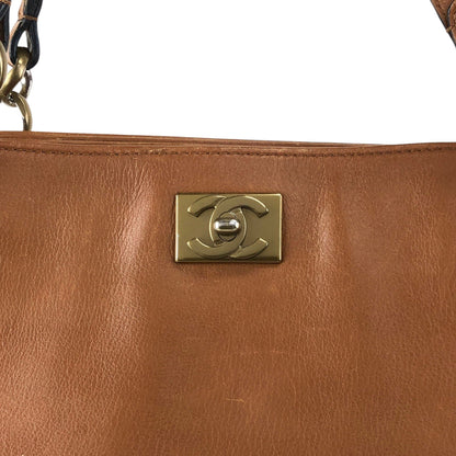 CHANEL Coco Mark Totebag Brown Vintage xu5xvk