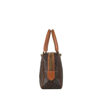CELINE Macadam Blason Two-way Handbag Shoulder bag Brown Vintage 58rwg8