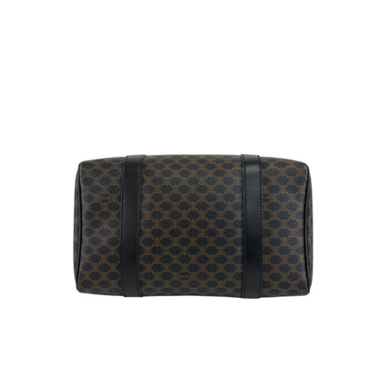 CELINE Macadam Two-way Handbag Shoulder bag Black Vintage ufhk7t