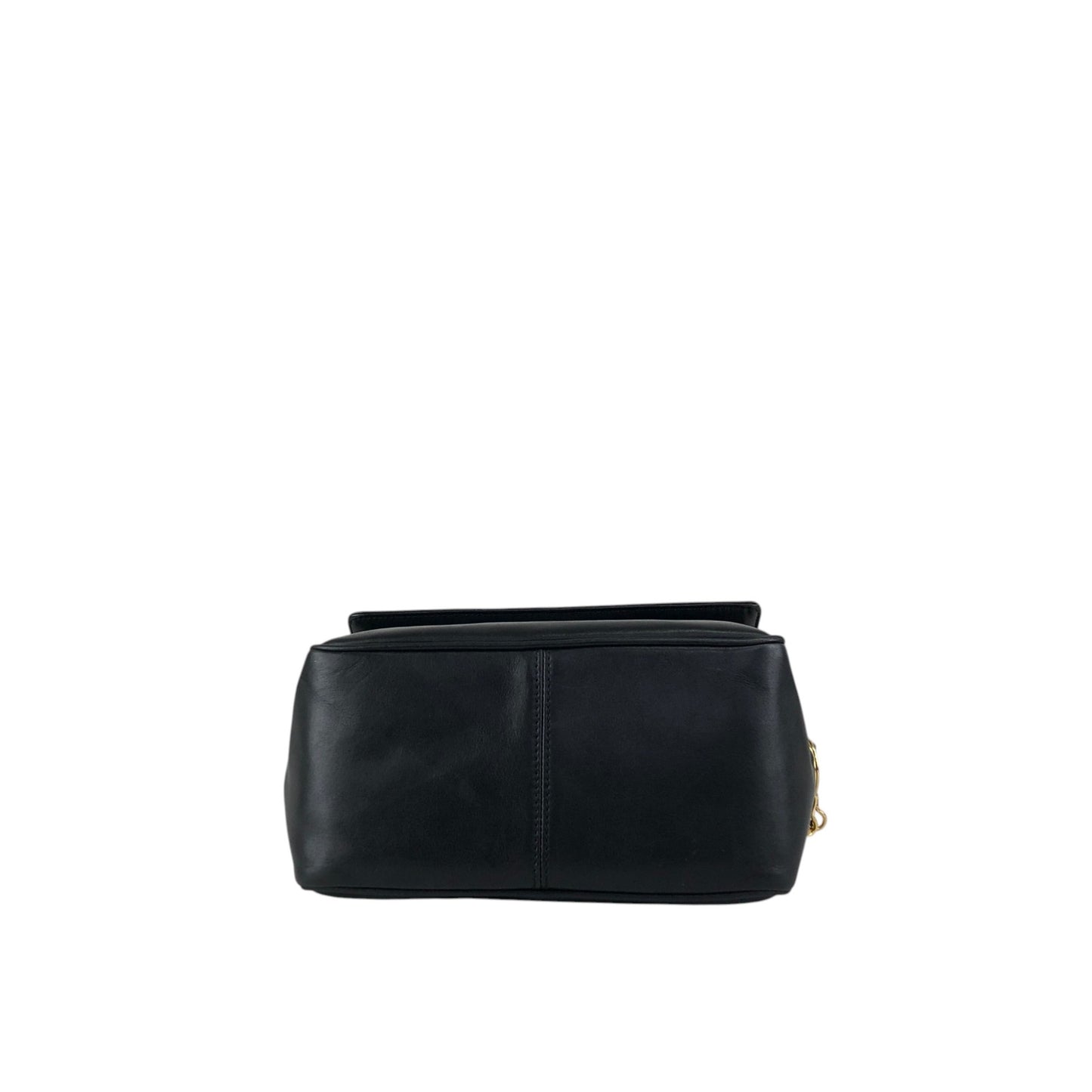 Christian Dior Logo Charm Shoulder bag Black Vintage rrr3nm