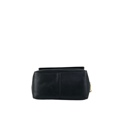 Christian Dior Logo Charm Shoulder bag Black Vintage rrr3nm