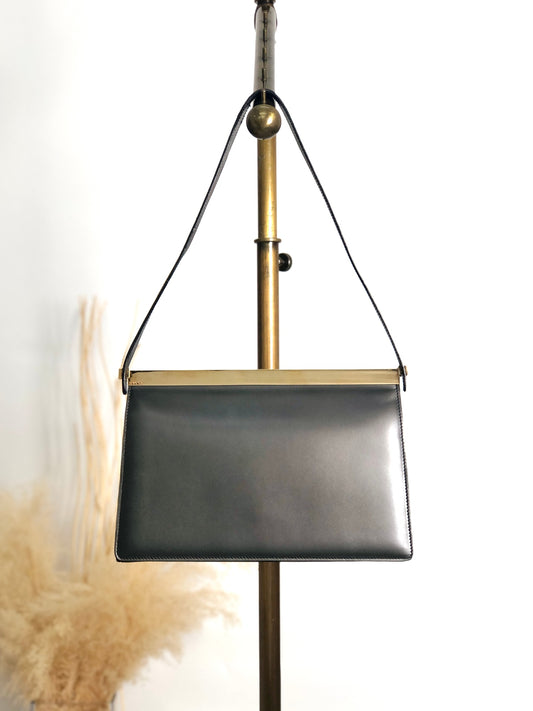 GUCCI Shoulder bag Gray Vintage tfg2zv