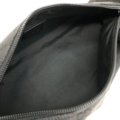 GUCCI GG Canvas Shoulder bag Black Vintage hgsb6r