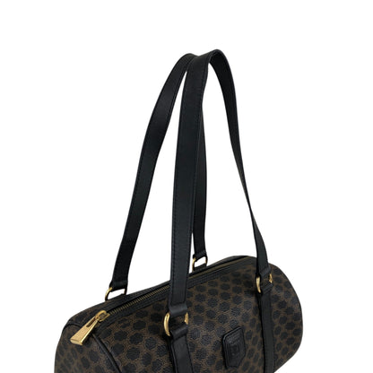 CELINE Macadam Blason Handbag Totebag Black Vintage etm2ud