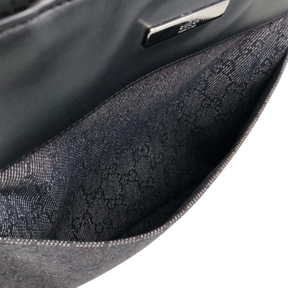 GUCCI GG Canvas Shoulder bag Black Vintage uzkpxi