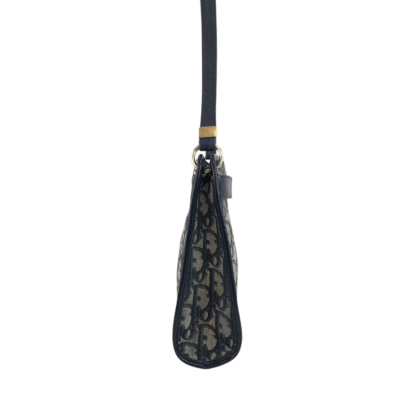 Christian Dior Trotter Logo 單肩包 海軍藍 復古 thm6uu