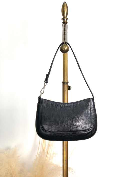 LOEWE Logo Embossed Small Handbag Black Vintage dxvbfj