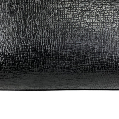 LOEWE Logo Embossed Two-way Handbag Totebag Black Vintage pfe4su
