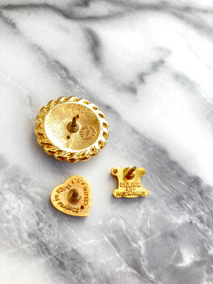 CELINE Blason 金色復古 tc6hnf 