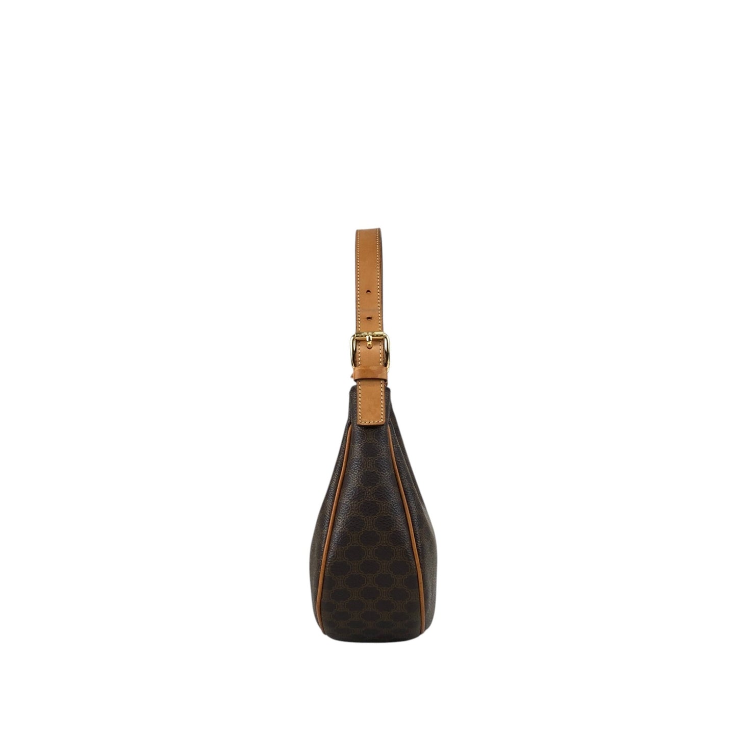 CELINE Macadam Shoulder bag Hobobag Brown Vintage w5cp57