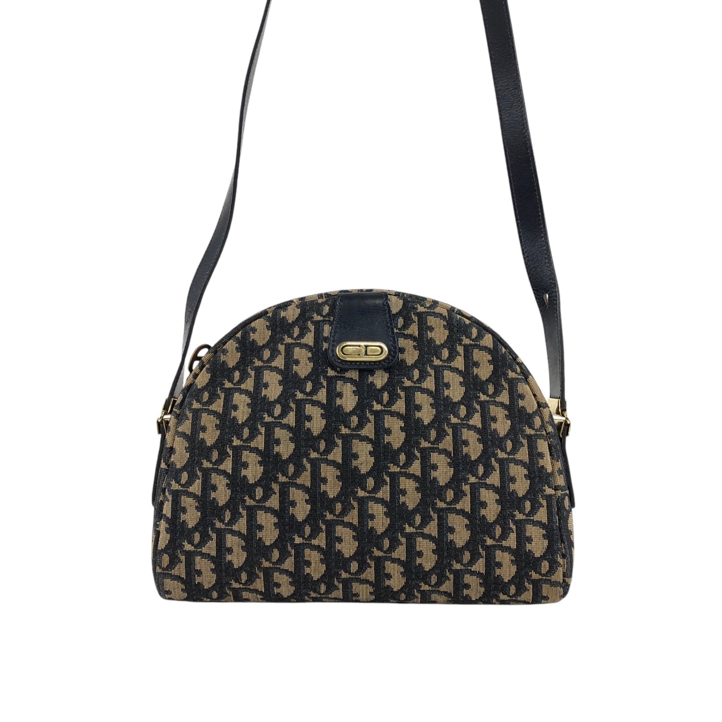 Christian Dior Trotter CD Logo 肩背包 海軍藍 復古 jwmwyf