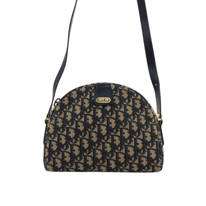 Christian Dior Trotter CD Logo 肩背包 海軍藍 復古 jwmwyf