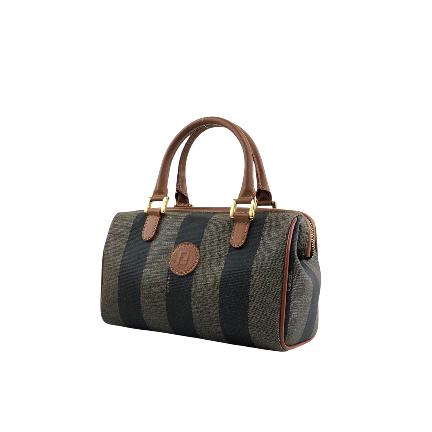 FENDI Pecan Two-way Small Boston bag Shoulder bag Brown Vintage bcu358