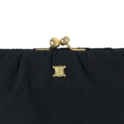 CELINE Blason Chain Shoulder bag Black Vintage yx4igc