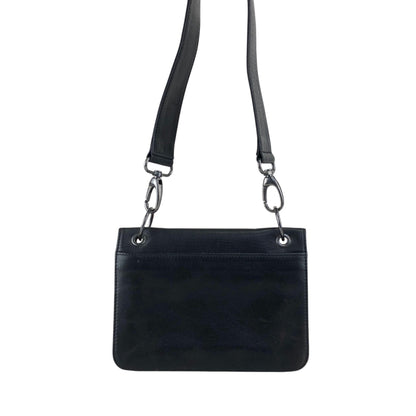 GIVENCHY Logo Shoulder bag Black×Orange Vintage ahpuhk