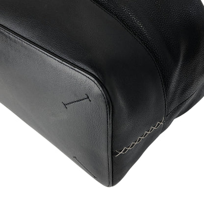 LOEWE Anagram Drawstring Shoulder bag Black Vintage kwnn6u