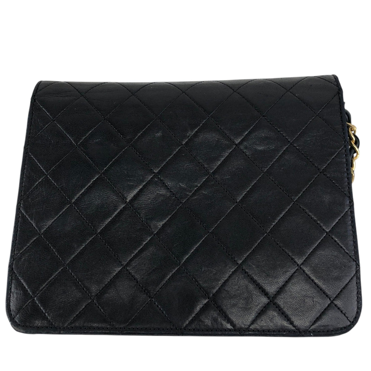 CHANEL Matelasse Coco Mark Turn Lock Chain Shoulder bag Black Vintage tjbcjh