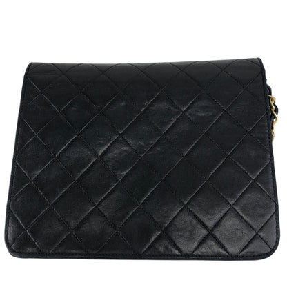 CHANEL Matelasse Coco Mark Turn Lock Chain Shoulder bag Black Vintage tjbcjh