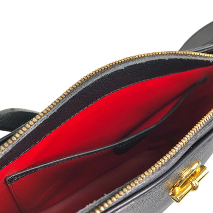 CELINE Toggle Clasp Shoulder bag Black Vintage agj7jw