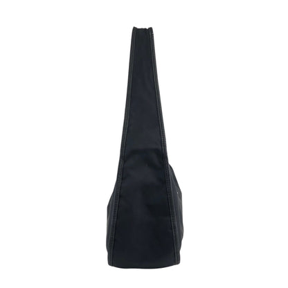 PRADA Triangle Logo Shoulder bag Hobobag Black Vintage yctb4y