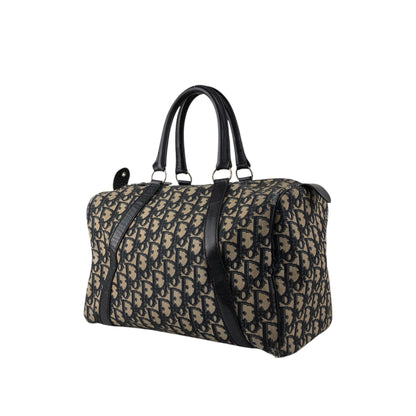 Christian Dior Trotter Small Boston bag Handbag Navy Vintage 6524f6