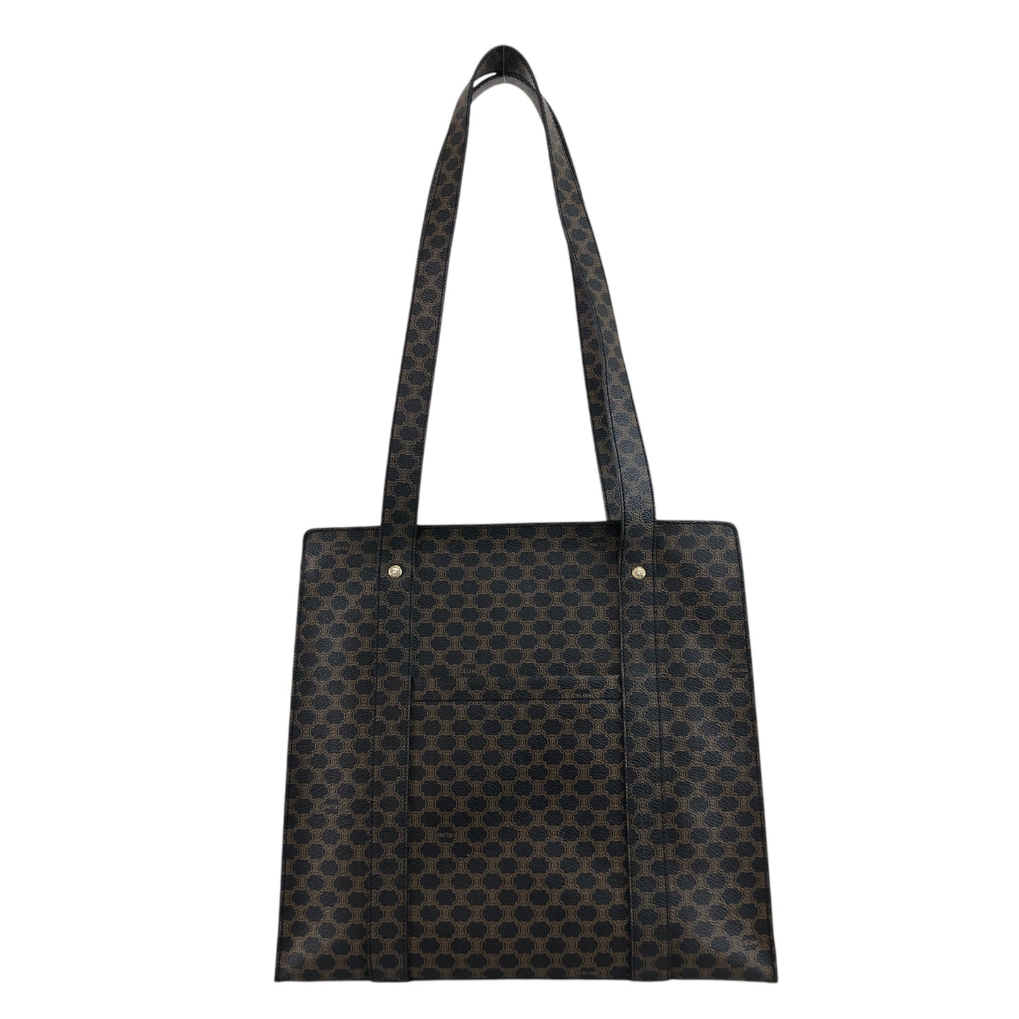 CELINE Macadam Shoulder bag Totebag Black Vintage dyyxs8