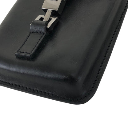 GUCCI Jackie Leather Phone Holder Small Shoulder bag Black Vintage thmm8m