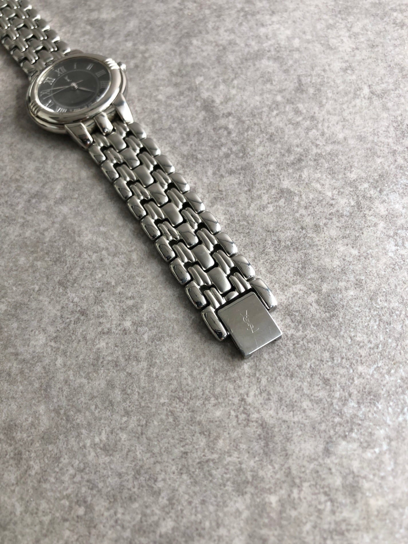 Yves Saint Laurent Quartz Watch Silver Vintage zhgbeb