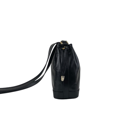 CELINE Drawstring Shoulder bag Black Vintage bp8mps