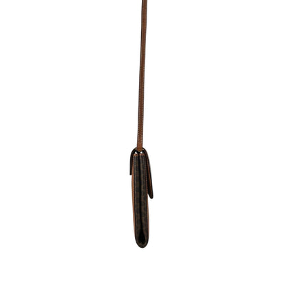 CELINE Macadam Blason Shoulder bag Brown Vintage emwcwc