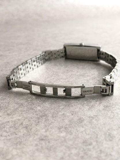 GUCCI Watch Silver 127.5 Vintage inj62x